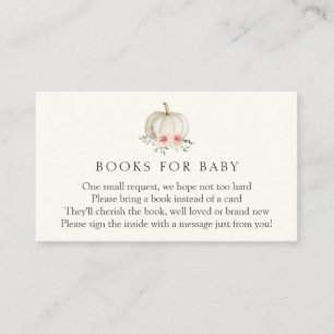 Kleine Roze Pompoen Boeken voor Baby Behuizing Kaa Informatiekaartje
