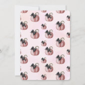 Kleine roze pompoenboog is onderweg2 kaart (Achterkant)