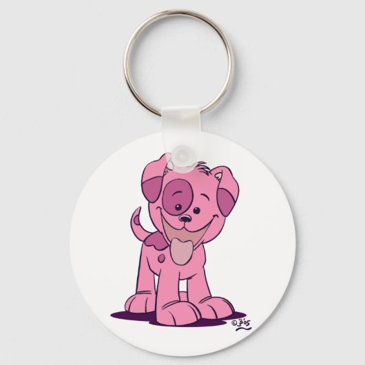 Kleine roze sleutelhanger (Voorkant)