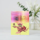 Kleine roze stropdas gaat voor een run briefkaart (Staand voorkant)