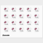 Kleine roze vlinder boek labels (Vel)