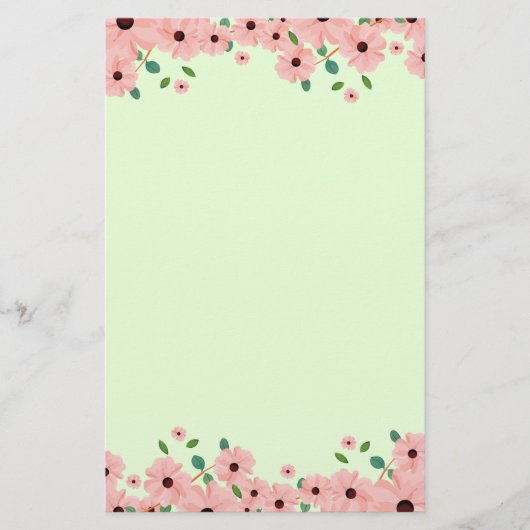 Kleine roze zomerlander briefpapier (Voorkant)