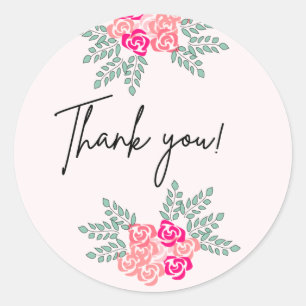 Kleine Rozen Dank u Sticker