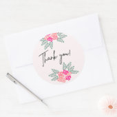 Kleine Rozen Dank u Sticker (Envelop)