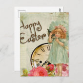  kleine Rozen Pasen Briefkaart (Voorkant / Achterkant)