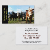 Kleine rundveestapel visitekaartje (Voorkant / Achterkant)