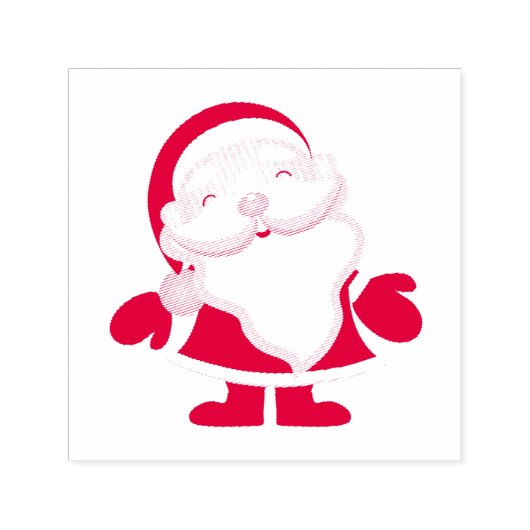 Kleine Santa 1,5 x 1,5 inch Stempel (Design)