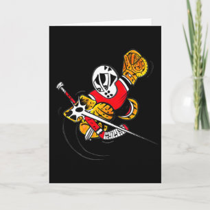 Kleine saves Cartoon Hockey Doelman Actie Save Kaart