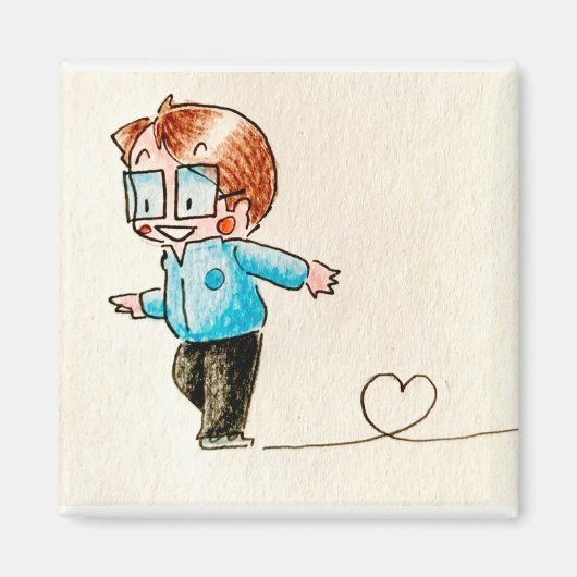 Kleine schaatsen magneet (Voorkant)