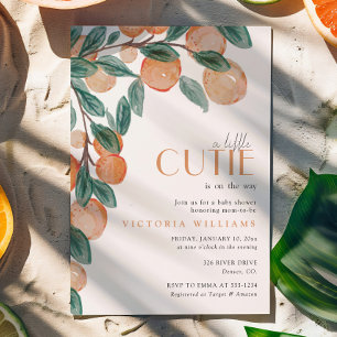 Kleine schat Mandarin baby shower Kaart