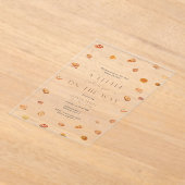 Kleine schatje acryl baby shower uitnodiging acryl uitnodigingen (Laagn)