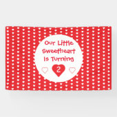 Kleine schatje Toddler Birthday Spandoek (Horizontaal)