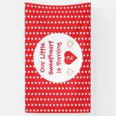 Kleine schatje Toddler Birthday Spandoek (Verticaal)