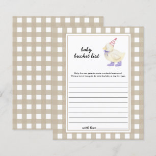 Kleine schattige eend - Baby bucket list