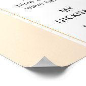 Kleine schattige eerste verjaardag partij foto mij poster (Hoek)