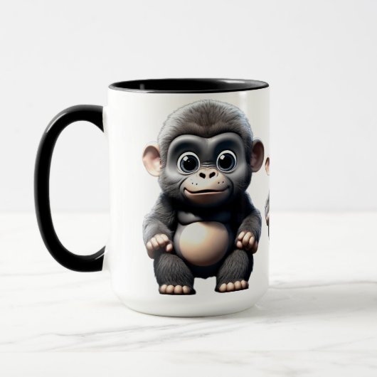 Kleine Schattigee Gorilla Mok (Links)