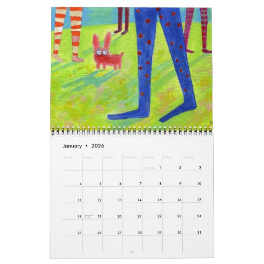 kleine schilderijenkalender kalender (Jan 2026)