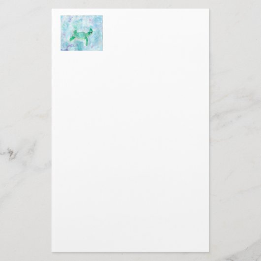 Kleine schildpad briefpapier (Voorkant)