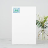 Kleine schildpad briefpapier (Staand voorkant)