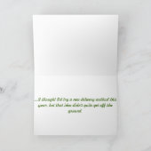 Kleine schildpad laat verjaardagskaart kaart (Binnen)