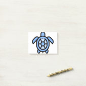 Kleine schildpad post-it® notes (Op bureau)