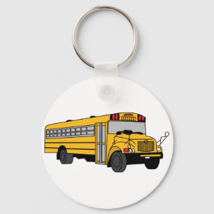 Kleine schoolbus sleutelhanger