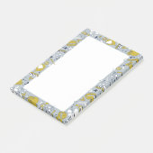 Kleine schoolspullen op de  post-it® notes (Schuin)