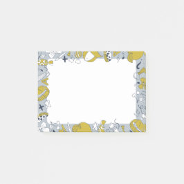 Kleine schoolspullen op een grappige manier post-it® notes