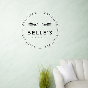Kleine schoonheidssalon Aangepaste Logo Business W Muurstickers