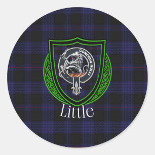 Kleine Schotse Clan Tartan & Wapen Ronde Sticker