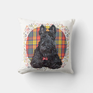Kleine Schotse Tartan Scottie Hond Kussen