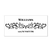 Kleine  Scroll Rubber Stamp Rubberstempel (Afrduk)