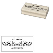 Kleine  Scroll Rubber Stamp Rubberstempel (Gestempeld)