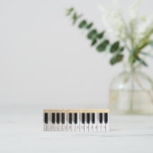 Kleine skinny piano muziek mini visitekaartje (Staand voorkant)