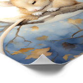 Kleine Slaapmuis met de Maan Poster (Hoek)