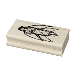 Kleine slakkegelaar rubberstempel