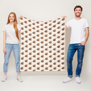 Kleine Slakken Fleece Deken -