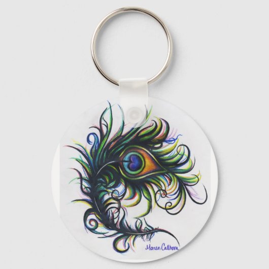 Kleine Sleutelhanger van de Peacock (Voorkant)