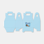 Kleine sloddervos baby bedankdoosjes (Uitgevouwen)