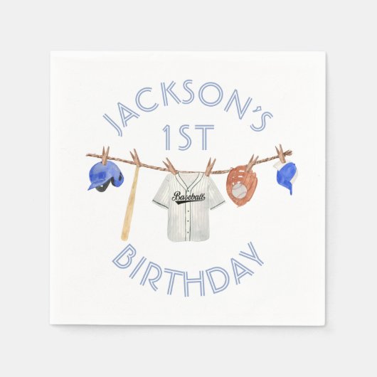 Kleine sloeber baseball Clothesline Servet (Voorkant)
