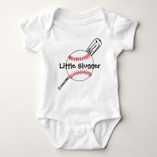 Kleine Slugger Baseball Baby Romper