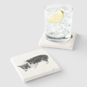 Kleine smaaktest stenen onderzetter (Zijkant)