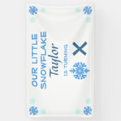 Kleine sneeuwvlok Elke dag Spandoek (Verticaal)