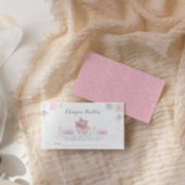 Kleine sneeuwvlok is onderweg naar Baby shower Informatiekaartje