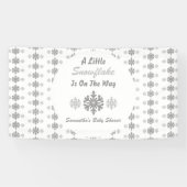 Kleine sneeuwvlok onderweg spandoek (Horizontaal)