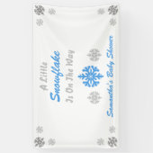 Kleine sneeuwvlok onderweg spandoek (Verticaal)