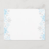 Kleine Snowflake Baby shower Woorden van advies (Achterkant)