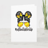 Kleine Softball-zuster van een Softball-speler Kaart (Voorkant)