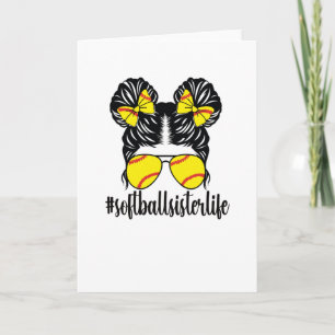 Kleine Softball-zuster van een Softball-speler Kaart