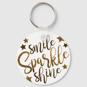 KLEINE SPARKLE SHINE, GOLDEN GLITTER STAR SLEUTELHANGER